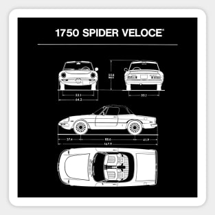 1750 SPIDER VELOCE - technical data Magnet